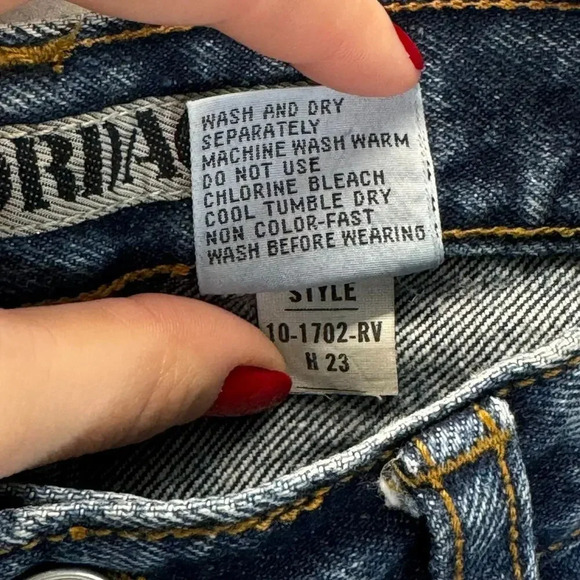 Jordache 80s High Waist Tapered Leg Deep Indigo Wash Retro Mom Jeans Sz 24 - Picture 9 of 9